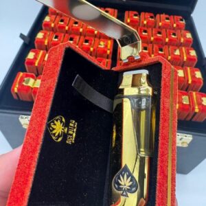 ace ultra premium gold torch lighter – luxury flip top case