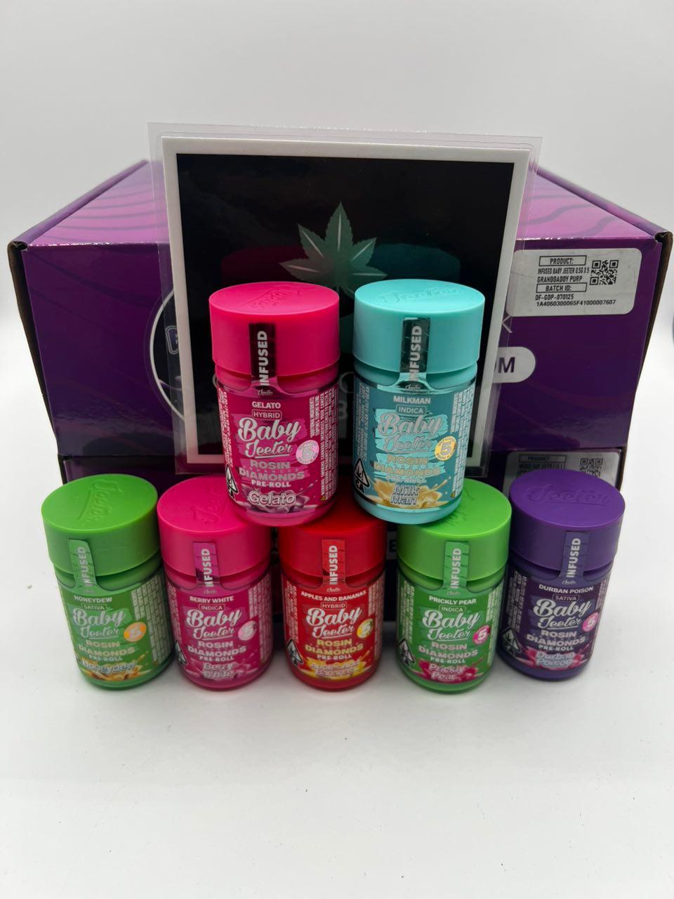 baby jeeter rosin diamonds infused pre rolls – mixed strains baby jeeter rosin diamonds infused pre rolls – mixed strains