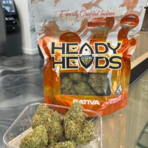 heady heads indoor sativa premium flower – 1oz