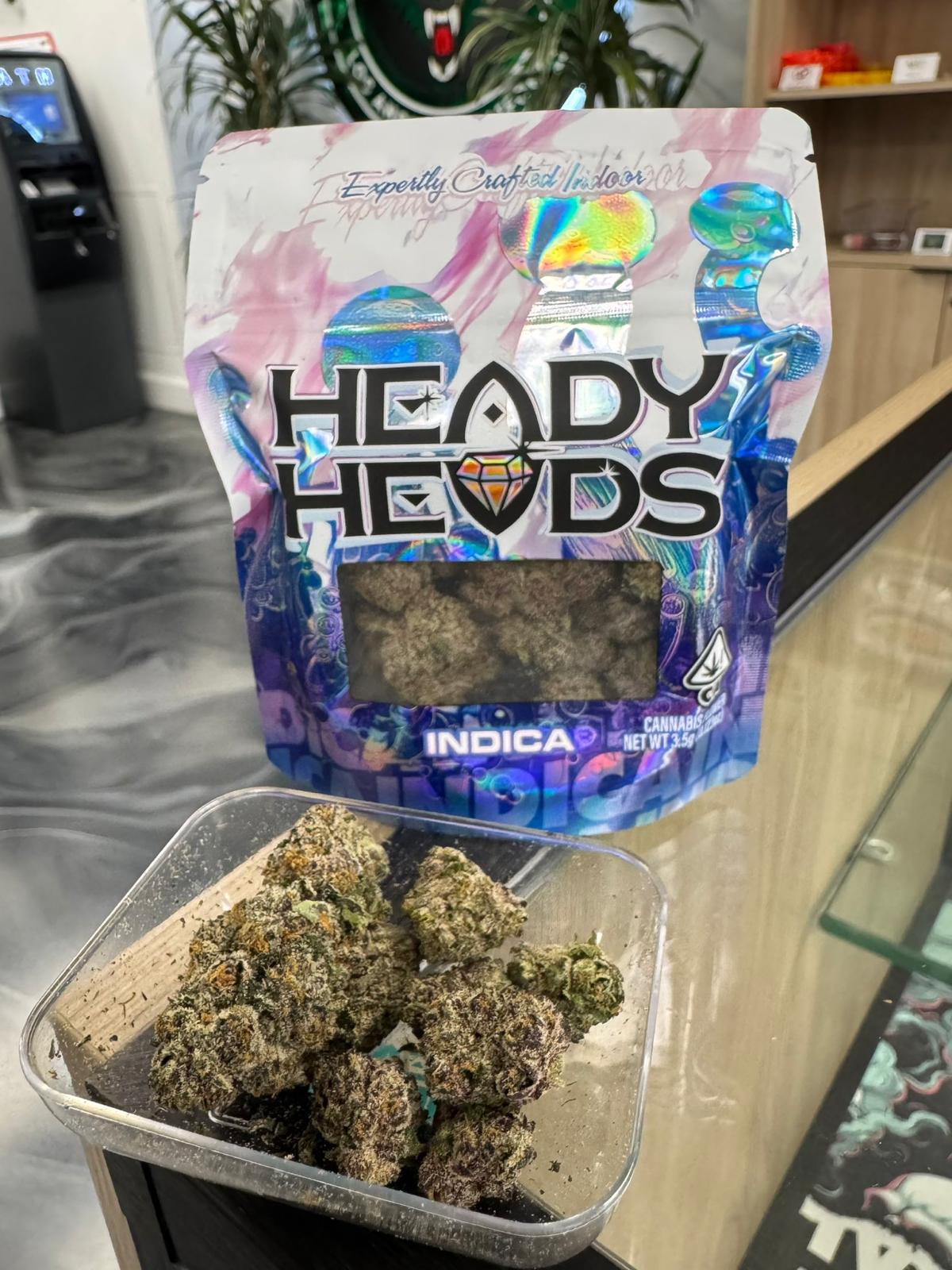 heady heeds indoor indica flower – 3.5g heady heeds indoor indica flower – 3.5g