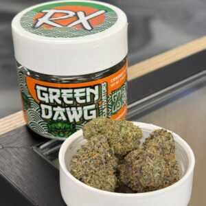 rx green dawg indoor flower – 3.5g