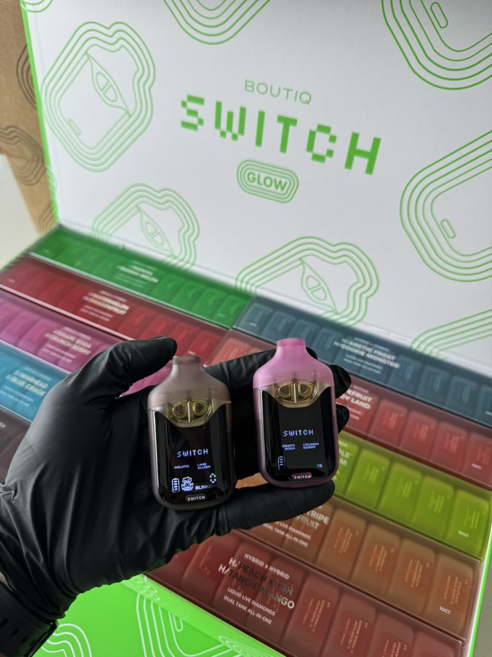 boutiq switch glow liquid live diamonds dual tank disposable – 2g boutiq switch glow liquid live diamonds dual tank disposable – 2g